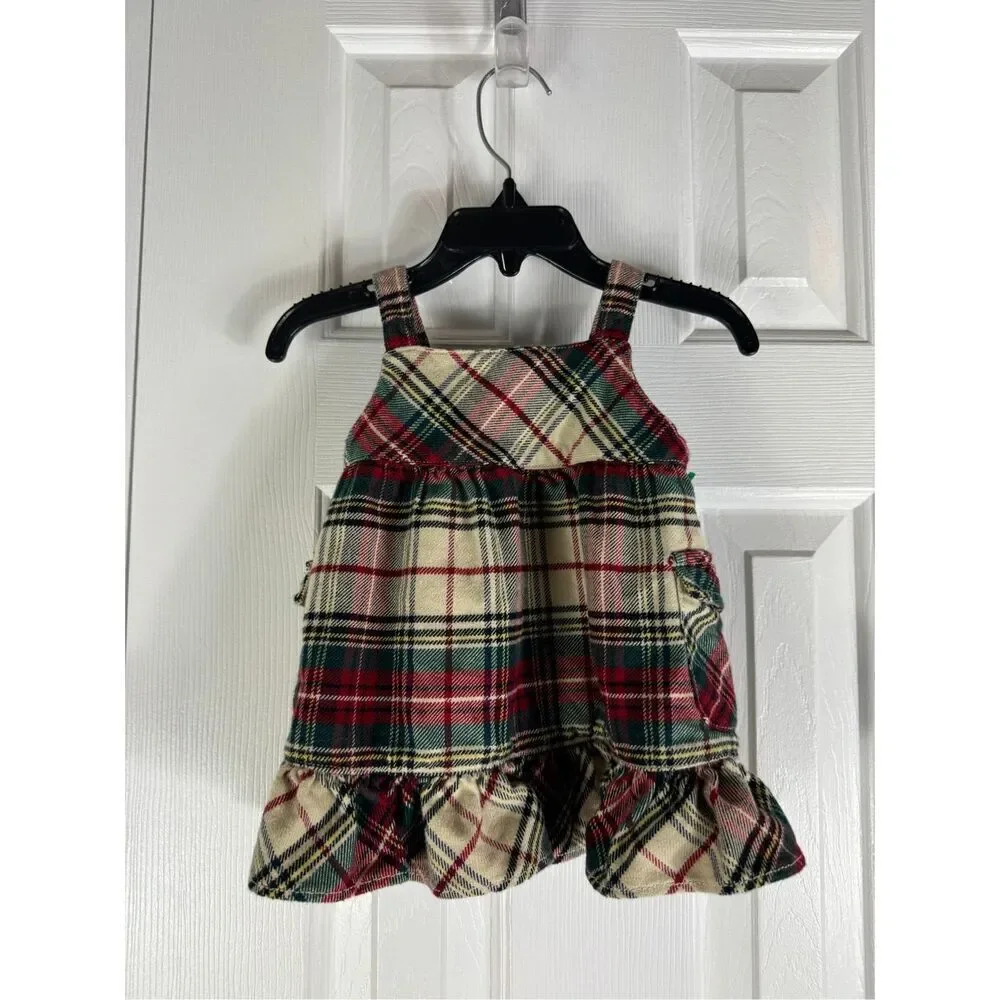 Ralph Lauren Girls Plaid Dress Size 6m